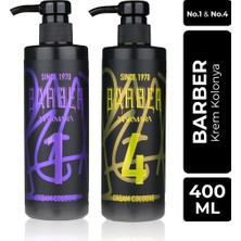 Barber Marmara Barber 400 ml Krem No.1 ve No.4 Kolonya Seti