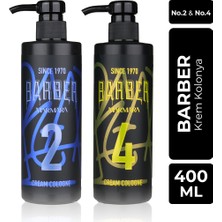 Barber Marmara Barber 400 ml Krem No.2 ve No.4 Kolonya Seti