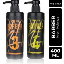 Barber Marmara Barber 400 ml Krem No.3 ve No.4 Kolonya Seti