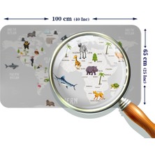 Harita Sepeti Eğitici Dünya Haritası Dünya Atlası Çocuk ve Bebek Odası Duvar Sticker 3790