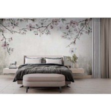 Özel Duvarlar Romantik Soft Renk Çiçekler Vintage Duvar Kağıdı