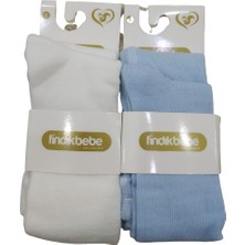 Fındık Bebe Yenidoğan Külotlu Bebe Çorabı 2li Set