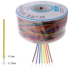 Alkatronik 280 Metre 8 Renk 0.25MM Tel Kalınlığı 30AWG Makara Atlama Kablosu