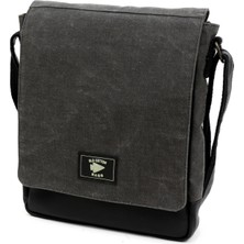 Old Cotton Cargo 7112 Postacı Omuz Çantası Bayan ve Erkek Için Çapraz Suya Dayanıklı Mumlu Kanvas Çok Bölmeli Gözlü Okul Tablet Çanta