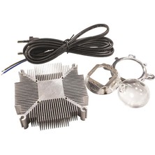 Motorobit 50W Cob LED Alüminyum Soğutucu + 120 Derece Lens + Kablo Seti