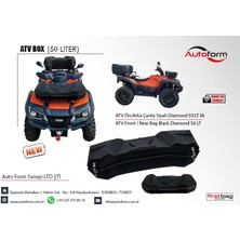 Autoform Atv Çantası Ön Arka Diamond 50 Litre, Mat Siyah ,kilitli Pe