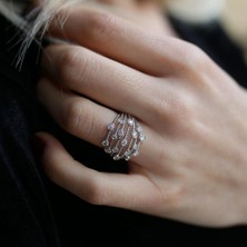 By Golden House Pırlanta Tohumlu Yüzük