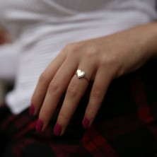 By Golden House Pırlanta Kalp Yüzük