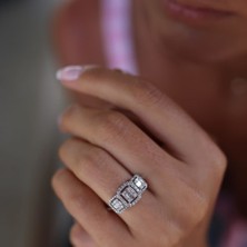 By Golden House Tria Baget Pırlanta Yüzük