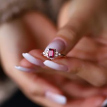 By Golden House Cherry Pırlanta Yüzük