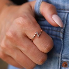 By Golden House Z Baget Pırlanta Yüzük