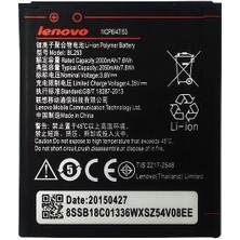 Kvy Lenovo A2010 (BL-253) Uyumlu Batarya Pil 2000MAH