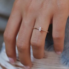 Markiz Tek Taş Yüzük