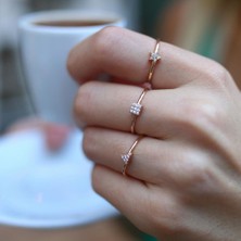 Taşlı Geometrik Yüzük