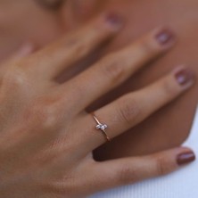 By Golden House Ikili Baget Yüzük