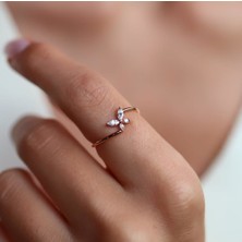 By Golden House Kelebek Markiz Yüzük