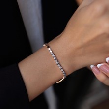 By Golden House Sıra Yıldız Taşlı Bileklik