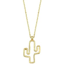 Engingold 14K Altın Kaktüs Kolye