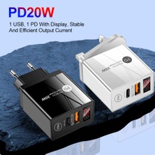 Zuidid 20W Pd + USB Hızlı Şarj LED Göstergeli + 3 A Hızlı Şarj Kablosu - Type C