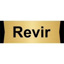 Özarslan Dizayn Revir 5X20CM Altın Renk Metal Yönlendirme Levhası