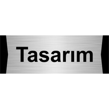 Özarslan Dizayn Tasarım 5X20CM Gümüş Renk Metal Yönlendirme Levhası