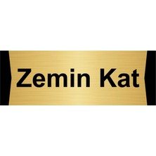 Özarslan Dizayn Zemin Kat 5X20CM Altın Renk Metal Yönlendirme Levhası