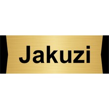 Özarslan Dizayn Jakuzi 7X20CM Altın Renk Metal Yönlendirme Levhası