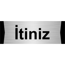 Özarslan Dizayn Itiniz 10X20CM Gümüş Renk Metal Yönlendirme Levhası