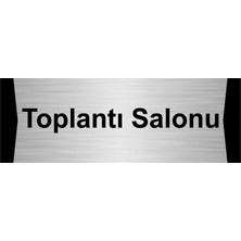 Özarslan Dizayn Toplantı Salonu 7X20CM Gümüş Renk Metal Yönlendirme Levhası