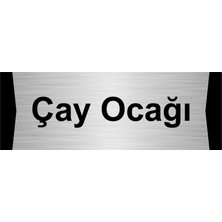 Özarslan Dizayn Çay Ocağı 7X20CM Gümüş Renk Metal Yönlendirme Levhası