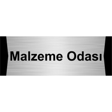 Özarslan Dizayn Malzeme Odası 7X20CM Gümüş Renk Metal Yönlendirme Levhası