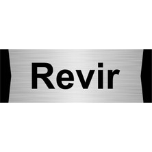 Özarslan Dizayn Revir 7X20CM Gümüş Renk Metal Yönlendirme Levhası
