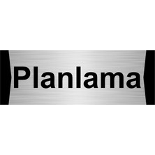 Özarslan Dizayn Planlama 10X20CM Gümüş Renk Metal Yönlendirme Levhası