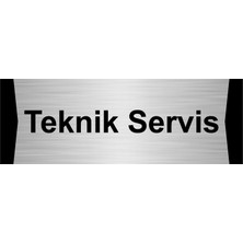 Özarslan Dizayn Teknik Servis 10X20CM Gümüş Renk Metal Yönlendirme Levhası