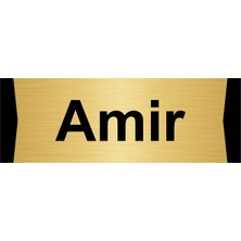 Özarslan Dizayn Amir 7X20CM Altın Renk Metal Yönlendirme Levhası