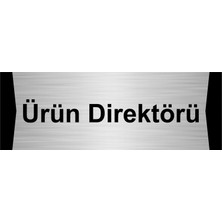 Özarslan Dizayn Ürün Direktörü 10X20CM Gümüş Renk Metal Yönlendirme Levhası