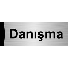 Özarslan Dizayn Danışma 7X20CM Gümüş Renk Metal Yönlendirme Levhası