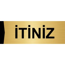 Özarslan Dizayn Itiniz 5X20CM Altın Renk Metal Yönlendirme Levhası