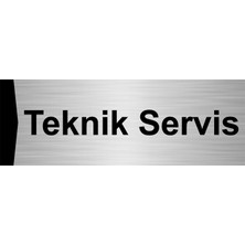 Özarslan Dizayn Teknik Servis 7X20CM Gümüş Renk Metal Yönlendirme Levhası