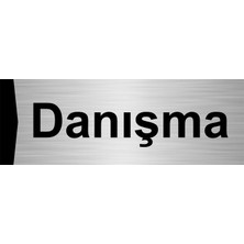 Özarslan Dizayn Danışma 5X20CM Gümüş Renk Metal Yönlendirme Levhası