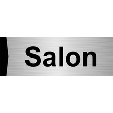 Özarslan Dizayn Salon 10X20CM Gümüş Renk Metal Yönlendirme Levhası