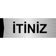 Özarslan Dizayn Itiniz 7X20CM Gümüş Renk Metal Yönlendirme Levhası