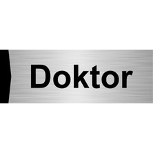 Özarslan Dizayn Doktor 7X20CM Gümüş Renk Metal Yönlendirme Levhası