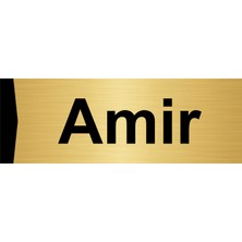 Özarslan Dizayn Amir 10X20CM Altın Renk Metal Yönlendirme Levhası