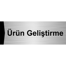 Özarslan Dizayn Ürün Geliştirme 7X20CM Gümüş Renk Metal Yönlendirme Levhası