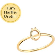 14 Ayar Altın Ö Harfli Yüzük