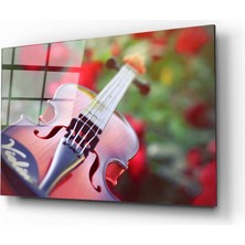 Aras Glass Art Keman 4 Cam Tablo