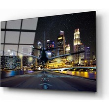 Aras Glass Art Uçak 2 Cam Tablo