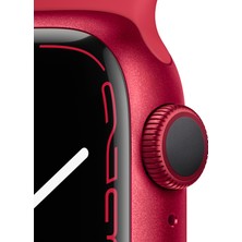 Apple Watch Seri 7 Gps, 41MM Kırmızı Alüminyum Kasa ve Kırmızı Spor Kordon - Regular MKN23TU/A