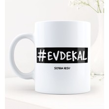 BK Kişiye Özel Evdekal Hashtag Beyaz Kupa Bardak - 1